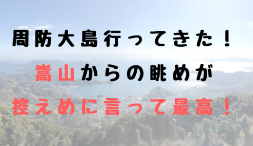 山口県周防大島にそびえ立つ嵩山(だけさん)展望台からの眺めが、控え目に言って最高すぎた！